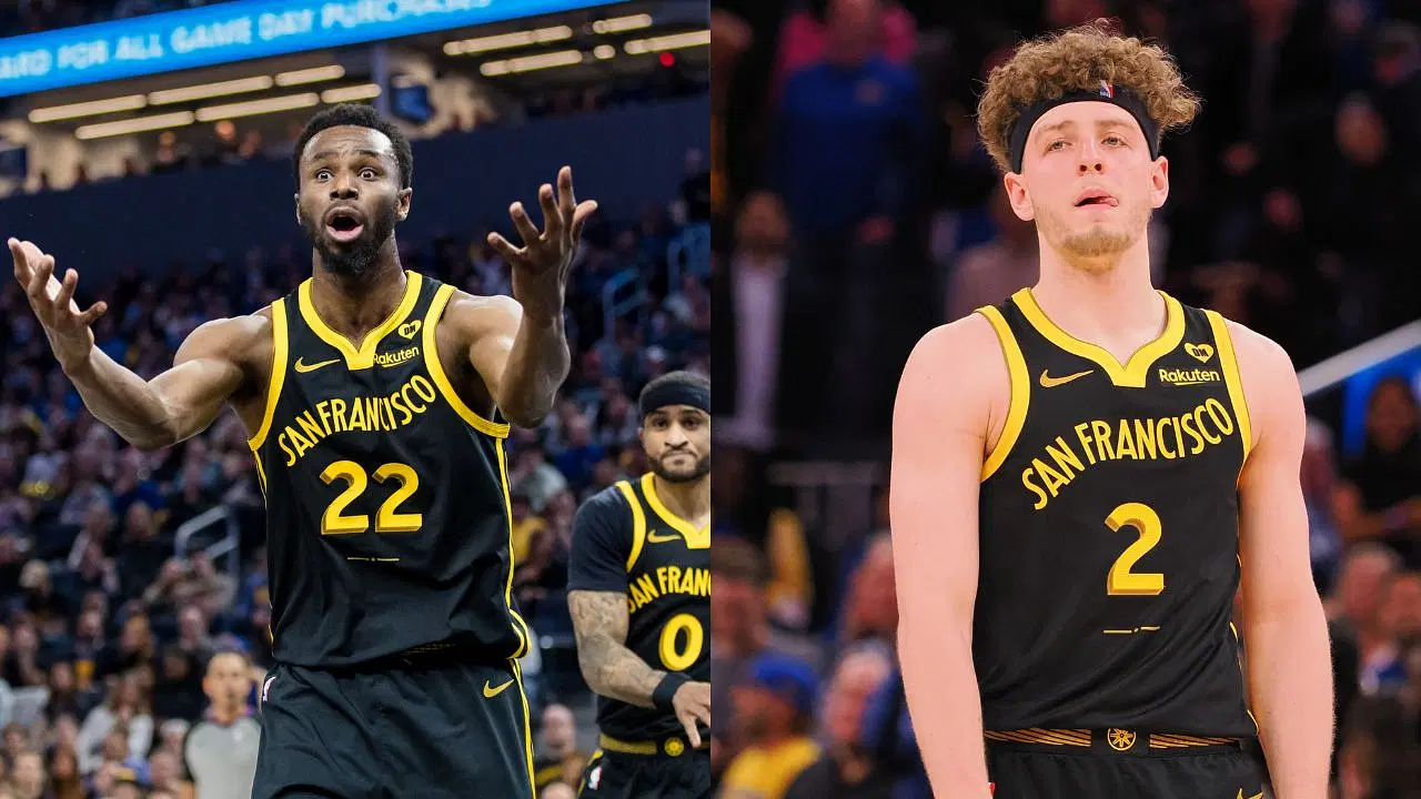 Wiggins and Podziemski On-Court Miscommunication